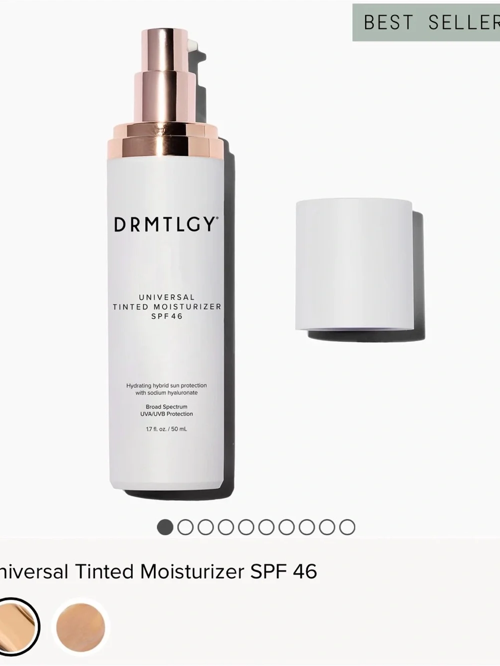 DRMTLCY Universal Tinted Moisturizer SPF 46 – Warm Beige